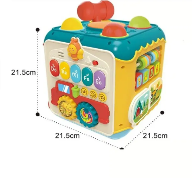 Cubo Interactivo Infantil con Múltiples Actividades