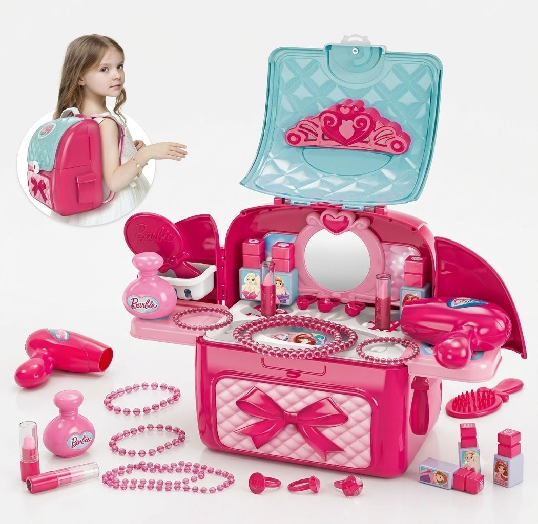 Set de Belleza y Maquillaje Infantil Mochila y Tocador (008-963A)
