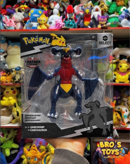 Figura Articulada de Garchomp Pokémon Select (Trainer Team Series) – Coleccionable | Original (PG0018)