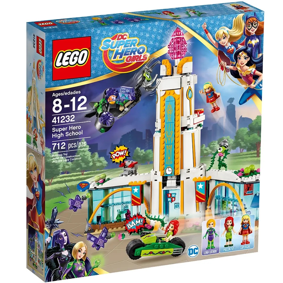 41232 SUPER HERO HIGH  SCHOOL 712 PCS