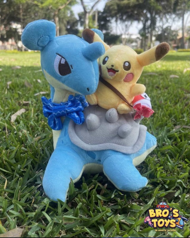 Peluche Pokémon Lapras con Pikachu (PK0033)