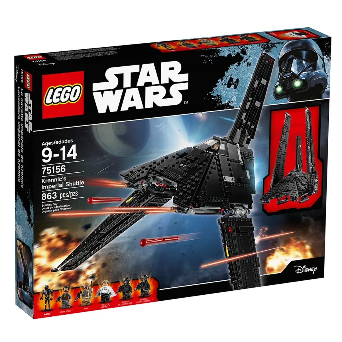75156 LANZADERA  IMPERIAL DE KRENNIC 863  PCS