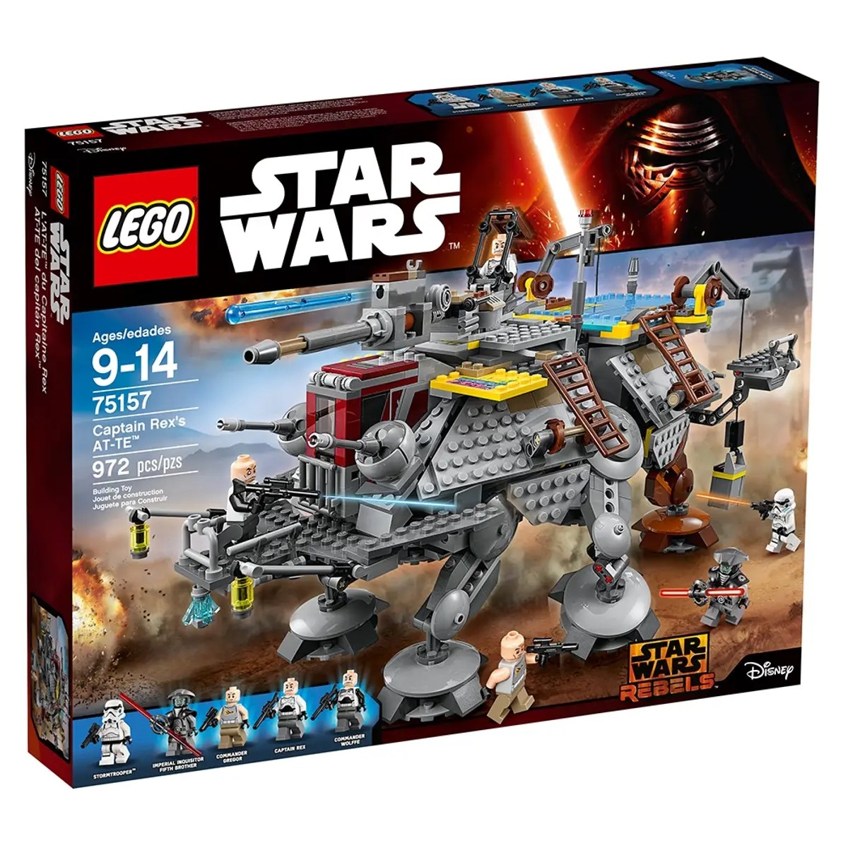 75157 CAPTAIN REX'S AT-  TE  972 PCS